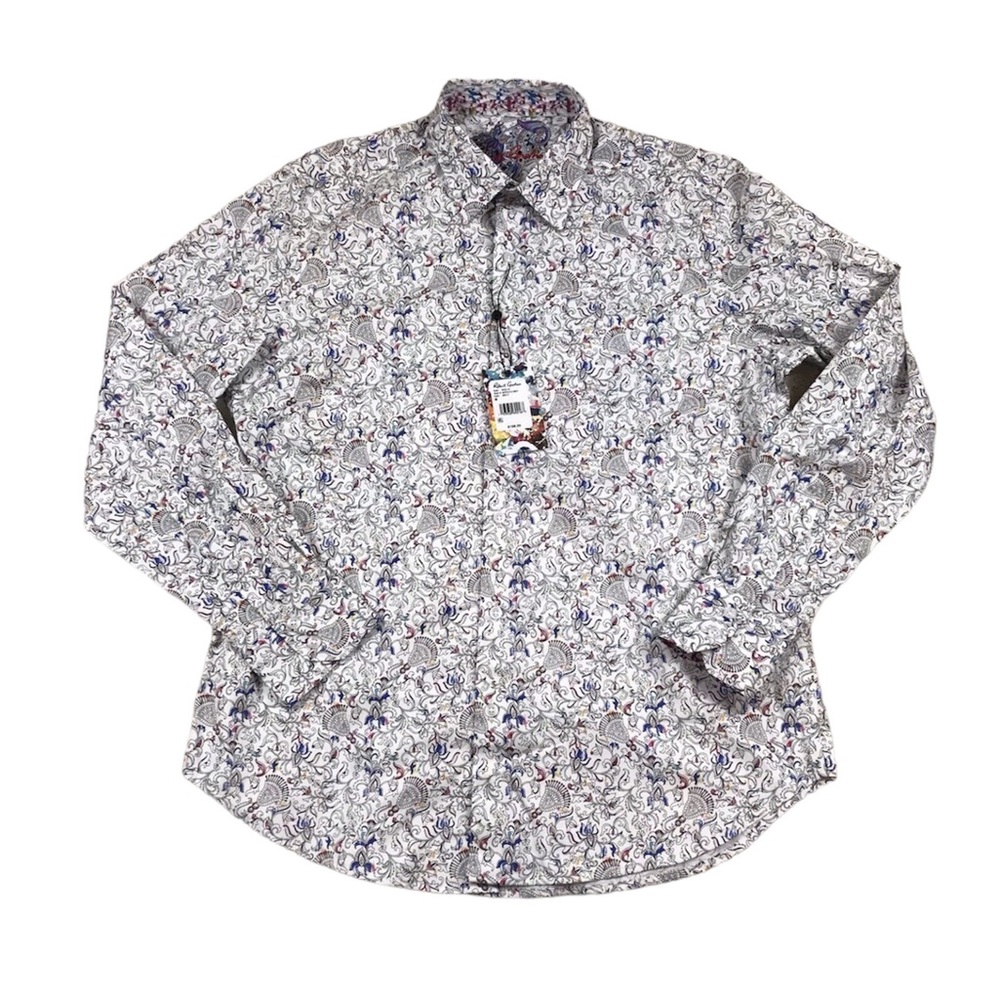 Robert Graham Men’s Classic Fit Roslyn Multi-Color Button Down Long Sleeve Shirt